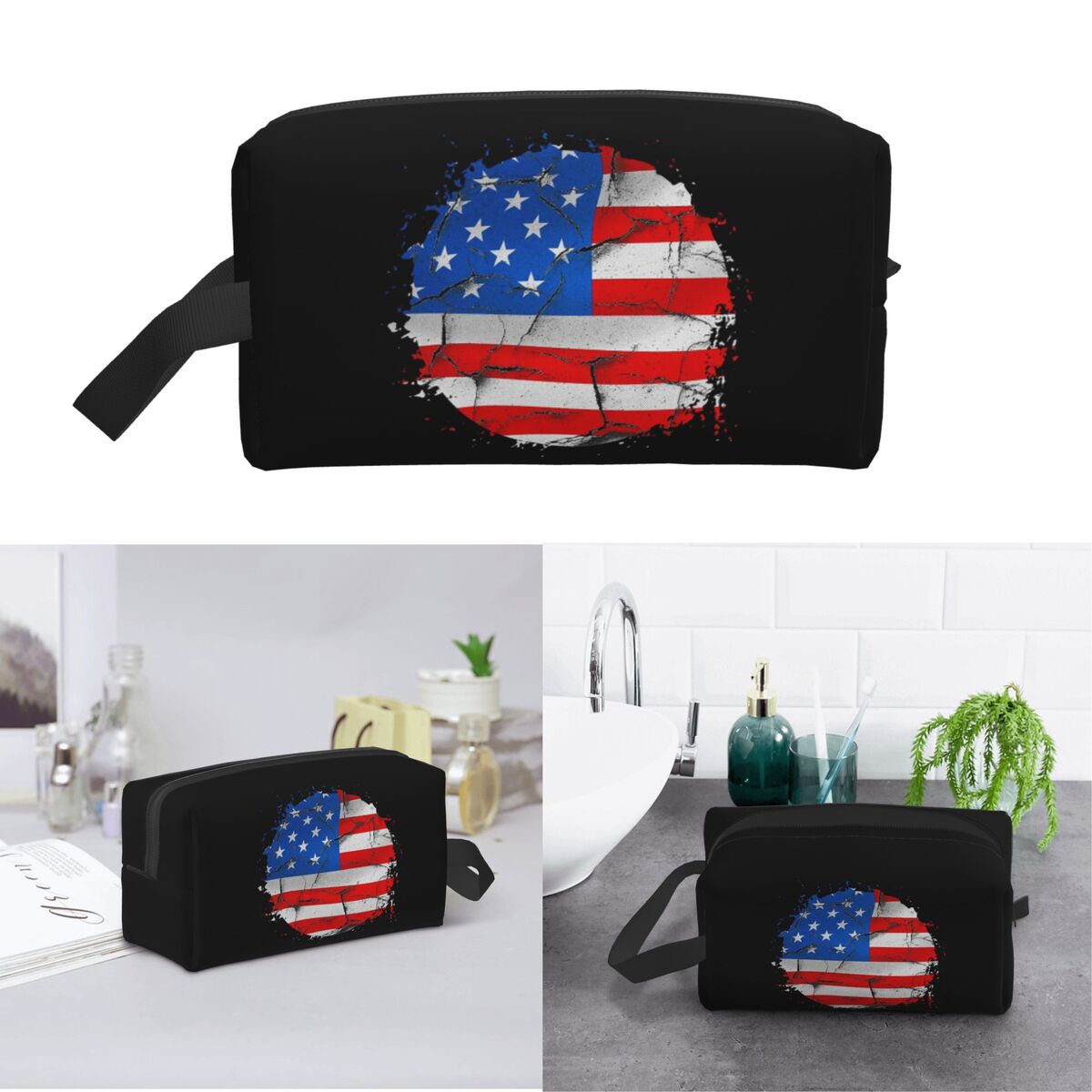 Beauty Makeup Usa - 미국 아메리카 미국 국기 메이크업 가방
