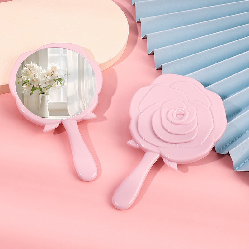 레트로 로즈 작은 거울 휴대용 포켓 손잡이 화장 거울  - Beauty Rose Makeup 리뷰 및 가격