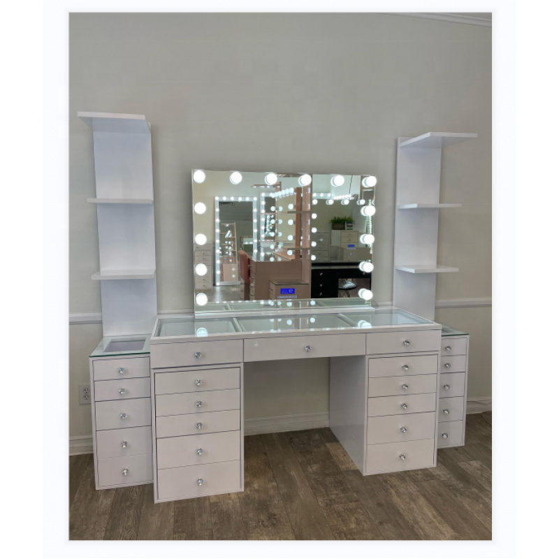 맞춤형 LED 조명 거울 화장대 - 유럽 및 미국 스타 - Beauty Makeup Usa 리뷰 및 가격