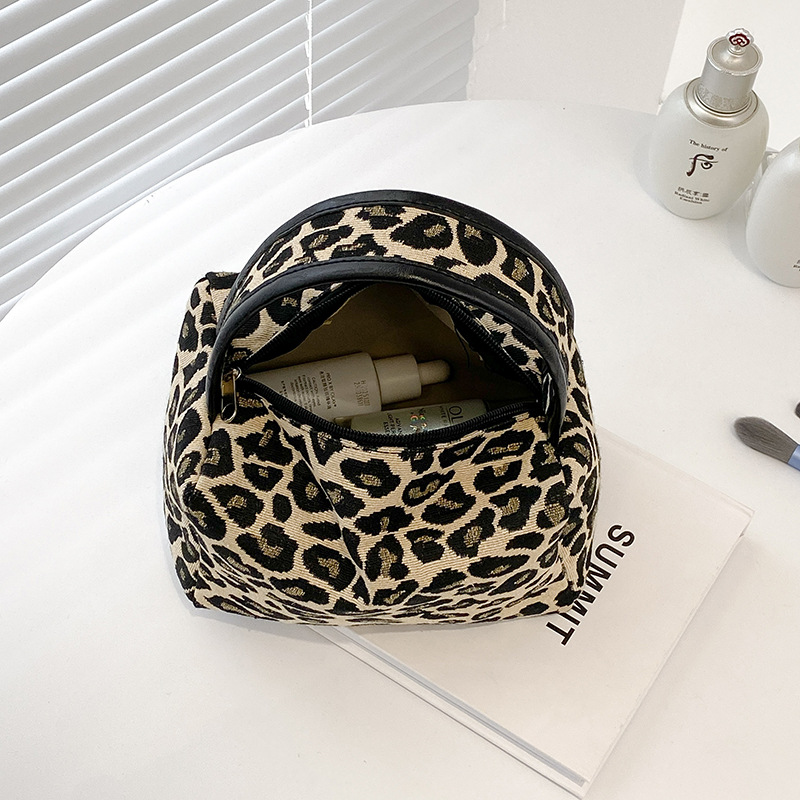 레오파드 메이크업 가방 럭셔리 대용량 스킨 케어 휴대용 - Ysl Beauty Makeup Bag 리뷰 및 가격