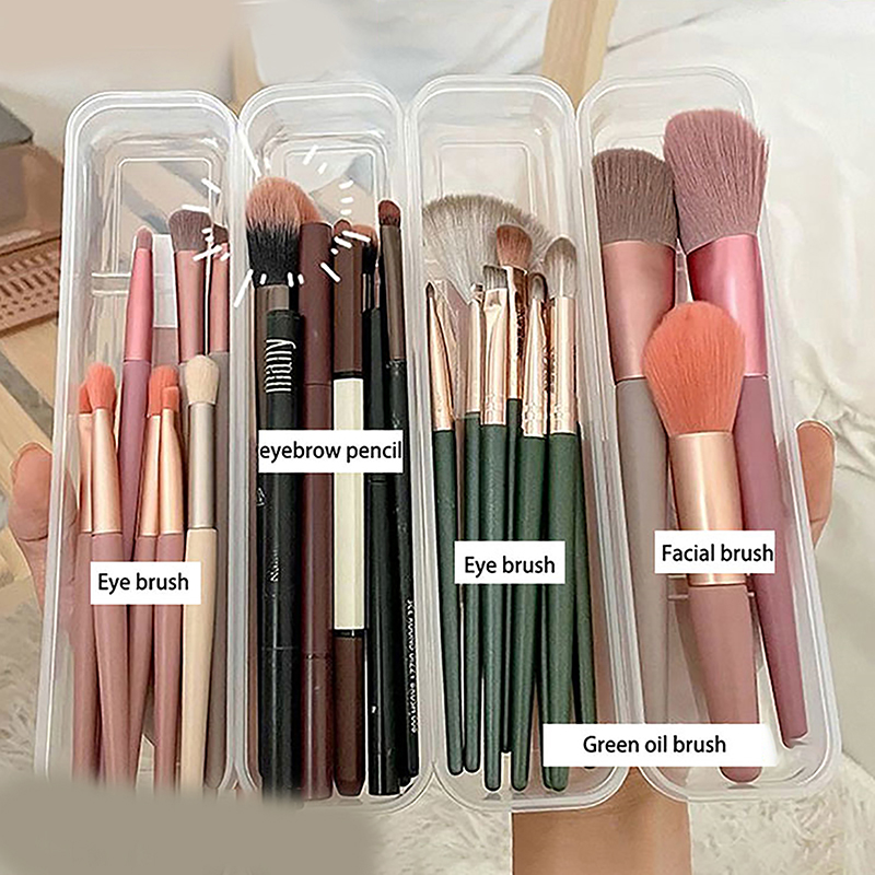 메이크업 브러쉬 주최자 투명 커버 눈썹 연필 상자 휴대 - Beauty Makeup Women 리뷰 및 가격