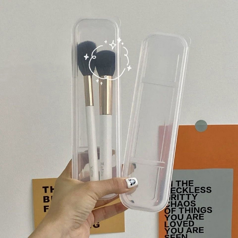 메이크업 브러쉬 주최자 투명 커버 눈썹 연필 상자 휴대 - Beauty Makeup Women 리뷰 및 가격