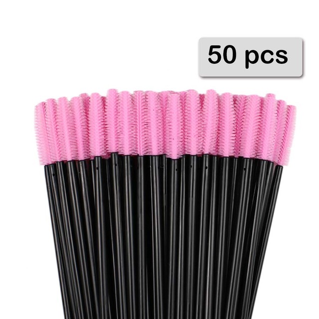 50pcs 실리콘 마스카라 완드 애플리케이터 일회용 속 - Beauty Makeup Women 리뷰 및 가격