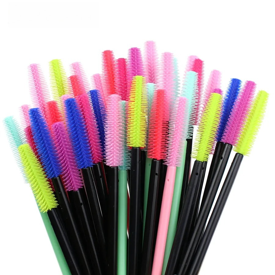 50pcs 실리콘 마스카라 완드 애플리케이터 일회용 속 - Beauty Makeup Women 리뷰 및 가격
